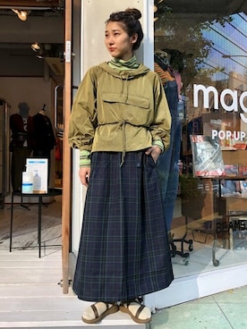 「アイテム（ブルゾン）」を使った、BEAMS BOYさん（レディース・162cm）の夏コーディネート