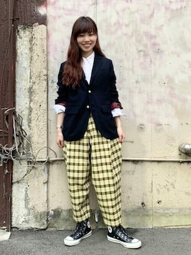 BEAMS BOYさん（レディース・159cm）の秋コーディネート