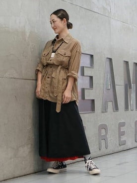 BEAMS BOYさん（レディース・159cm）の秋コーディネート
