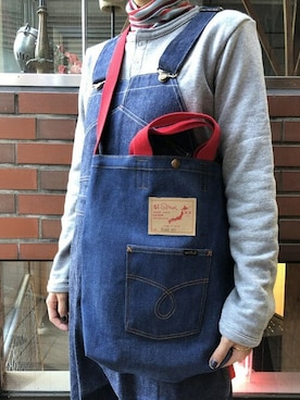 「orslow」｜「アイテム（オールインワン・サロペット）」を使った、BEAMS BOYさん（レディース・162cm）の秋コーディネート