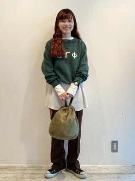 「ナプロン」｜BEAMS BOYさん（レディース・158cm）の秋コーディネート