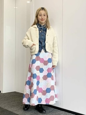 「BEAMS BOY（ビームスボーイ）のアイテム（デニムジャケット）」を使った、BEAMS BOYさん（レディース・161cm）の秋コーディネート