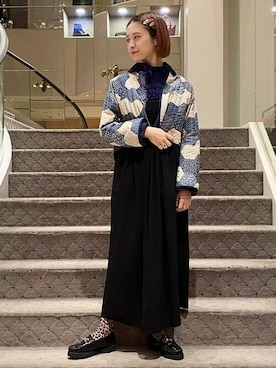 「maturely」｜「アイテム（ブルゾン）」を使った、BEAMS BOYさん（レディース・163cm）の秋コーディネート
