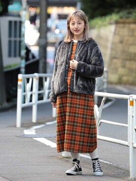 BEAMS BOYさん（レディース・161cm）の秋コーディネート