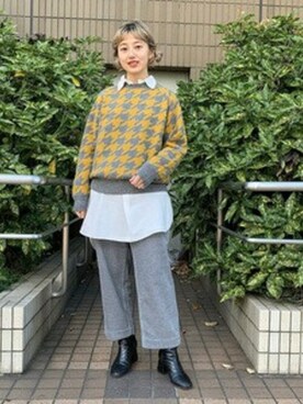 BEAMS BOYさん(レディース・161cm)の冬コーディネート