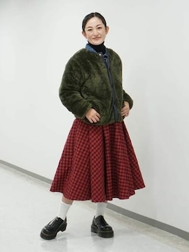 BEAMS BOYさん（レディース・159cm）の冬コーディネート