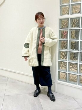 BEAMS BOYさん（レディース・153cm）の冬コーディネート