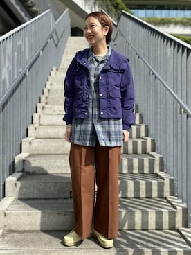 BEAMS BOYさん（レディース・157cm）の冬コーディネート