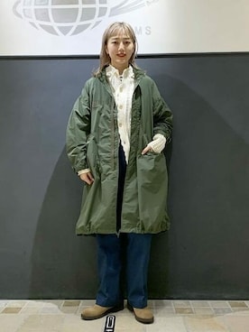 「M-65」｜「アイテム（その他アウター）」を使った、BEAMS BOYさん（レディース・161cm）の冬コーディネート