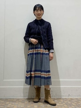 BEAMS BOYさん（レディース・160cm）の冬コーディネート