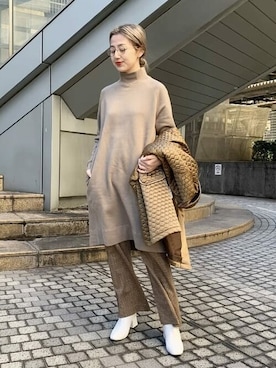 Beams Boy ビームスボーイ の Beams Boy テリーフリース リブ タートルネック ワンピース ワンピース Wear