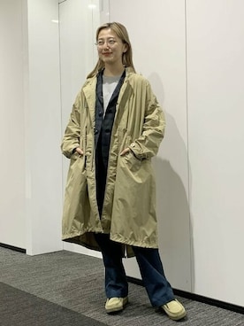 「M-65」｜「アイテム（その他アウター）」を使った、BEAMS BOYさん（レディース・161cm）の冬コーディネート
