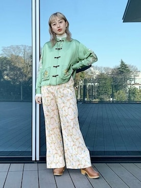「テーラー東洋」｜BEAMS BOYさん（レディース・161cm）の冬コーディネート