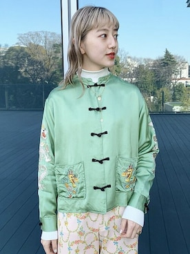 「テーラー東洋」｜BEAMS BOYさん（レディース・161cm）の冬コーディネート