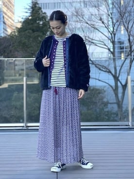 BEAMS BOYさん（レディース・162cm）の冬コーディネート