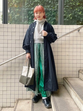 「Ray BEAMS（レイビームス）のアイテム」を使った、BEAMS BOYさん（レディース・152cm）の冬コーディネート