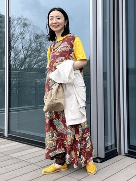 美品　サンサーフ×ビームスボーイ　別注ハワイアンサイド釦　ノースリーブワンピ BEAMS BOY（ビームスボーイ）の「SUN SURF × BEAMS BOY / 別注