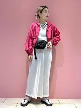 「maturely」｜「アイテム（ブルゾン）」を使った、BEAMS BOYさん（レディース・162cm）の春コーディネート