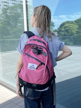 Gregory グレゴリー のバックパック リュック ピンク系 を使ったレディース人気ファッションコーディネート Wear