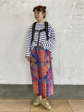 「BEAMS BOY（ビームスボーイ）のアイテム（Tシャツ/カットソー）」を使った、BEAMS BOYさん（レディース・158cm）の春コーディネート