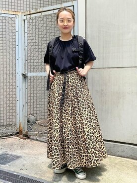 「BEAMS」｜「アイテム（バックパック/リュック）」を使った、BEAMS BOYさん（レディース・153cm）の春コーディネート