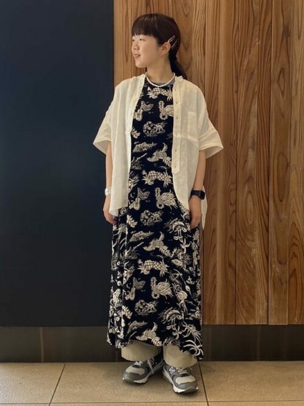 SUN SURF × BEAMS BOY / 別注 ハワイアン サイド釦 ノースリーブ