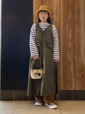 「BEAMS BOY（ビームスボーイ）のアイテム（ワンピース/ドレス）」を使った、BEAMS BOYさん（レディース・150cm）の夏コーディネート