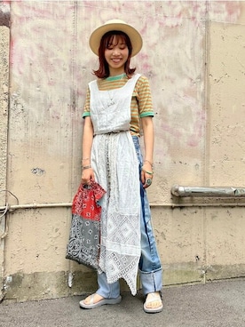 BEAMS BOYさん（レディース・158cm）の夏コーディネート