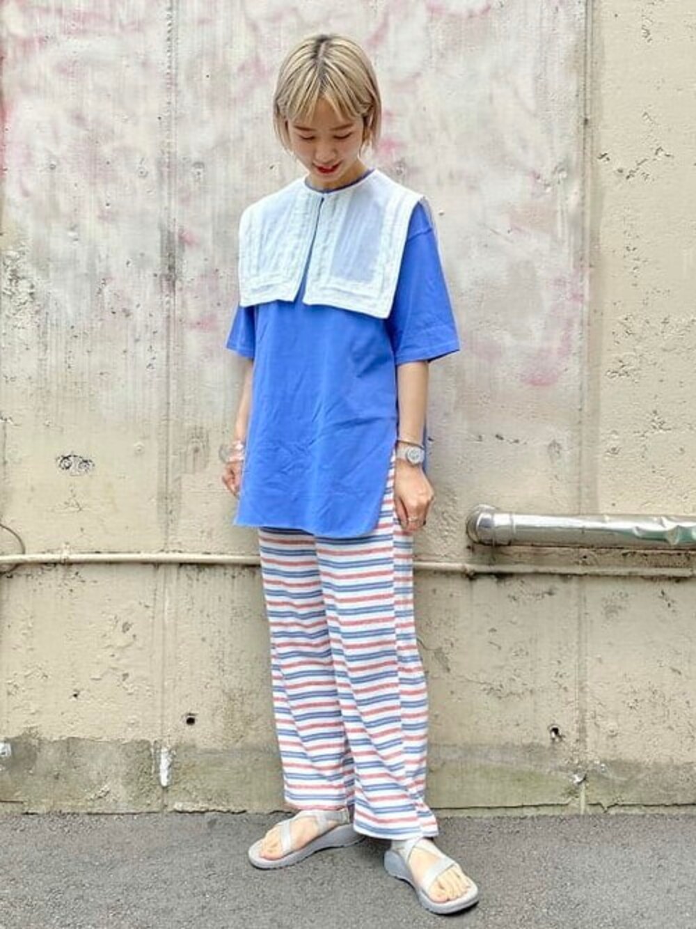 BEAMS BOY / セーラー デタッチャブルカラー ロングスリーブ BEAMS BOY 