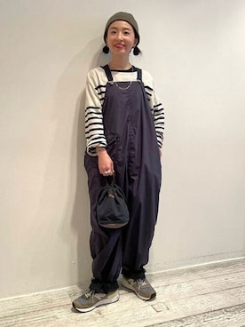 ◆美品◆BEAMS BOY ソロテックス レイン ビブ　オーバーオール　ネイビー ビームスボーイ ソロテックスレインビブ ネイビーオーバーオール