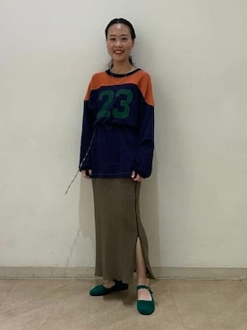 BEAMS BOYさん（レディース・153cm）の夏コーディネート