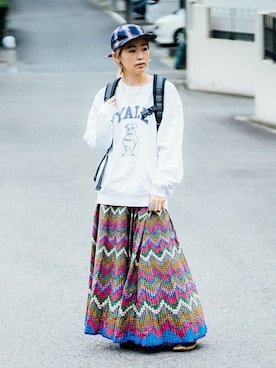 BEAMS BOYさん（レディース・153cm）の秋コーディネート