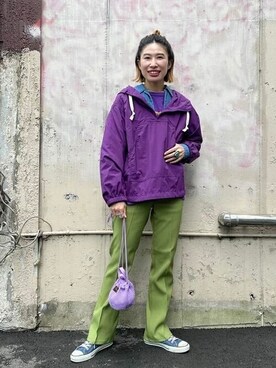 「Wrangler」｜「アイテム（ブルゾン）」を使った、BEAMS BOYさん（レディース・159cm）の秋コーディネート