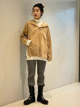 「maturely」｜「アイテム（ブルゾン）」を使った、BEAMS BOYさん（レディース・162cm）の秋コーディネート