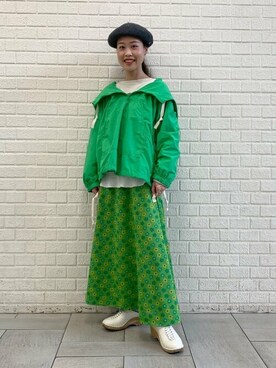 「BEAMS BOY（ビームスボーイ）のアイテム（ハンチング/ベレー帽）」を使った、BEAMS BOYさん（レディース・153cm）の秋コーディネート