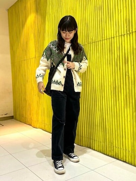 「Ray BEAMS（レイビームス）のアイテム（オールインワン・サロペット）」を使った、BEAMS BOYさん（レディース・157cm）の秋コーディネート
