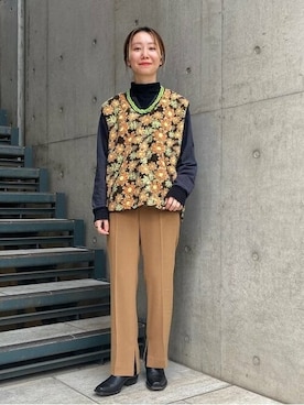 beams boy / ボーイ ジャガード ボア プルオーバー ベスト BEAMS BOY