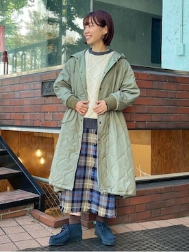 「BEAMS BOY（ビームスボーイ）のアイテム（その他アウター）」を使った、BEAMS BOYさん（レディース・158cm）の秋コーディネート