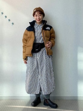 「BEAMS BOY（ビームスボーイ）のアイテム（シャツワンピース）」を使った、BEAMS BOYさん（レディース・153cm）の秋コーディネート
