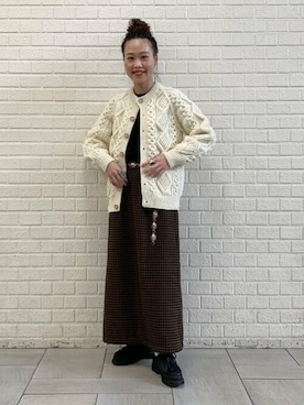 BEAMS BOYさん（レディース・153cm）の秋コーディネート