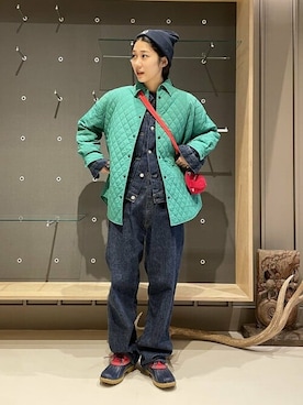 「BEAMS BOY（ビームスボーイ）のアイテム（デニムジャケット）」を使った、BEAMS BOYさん（レディース・162cm）の秋コーディネート