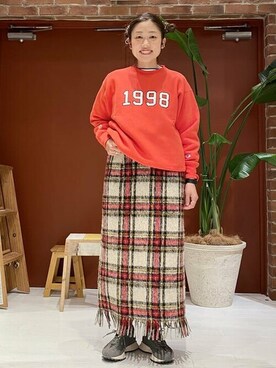 BEAMS BOYさん（レディース・155cm）の冬コーディネート