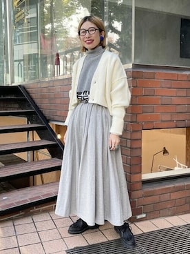 BEAMS BOYさん（レディース・159cm）の冬コーディネート