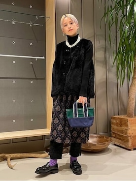 BEAMS BOYさん(レディース・159cm)の冬コーディネート