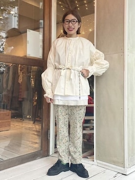 BEAMS BOYさん（レディース・159cm）の冬コーディネート