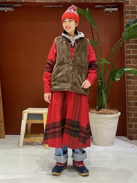 BEAMS BOYさん（レディース・151cm）の冬コーディネート