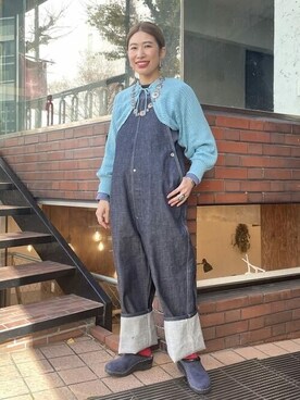 BEAMS BOYさん（レディース・159cm）の冬コーディネート