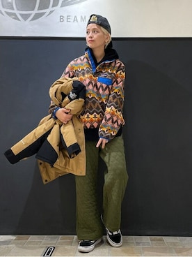 BEAMS BOYさん（レディース・159cm）の冬コーディネート