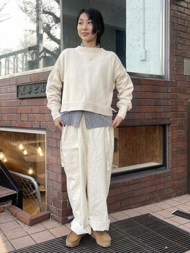 BEAMS BOYさん（レディース・162cm）の冬コーディネート