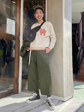 BEAMS BOYさん（レディース・163cm）の冬コーディネート